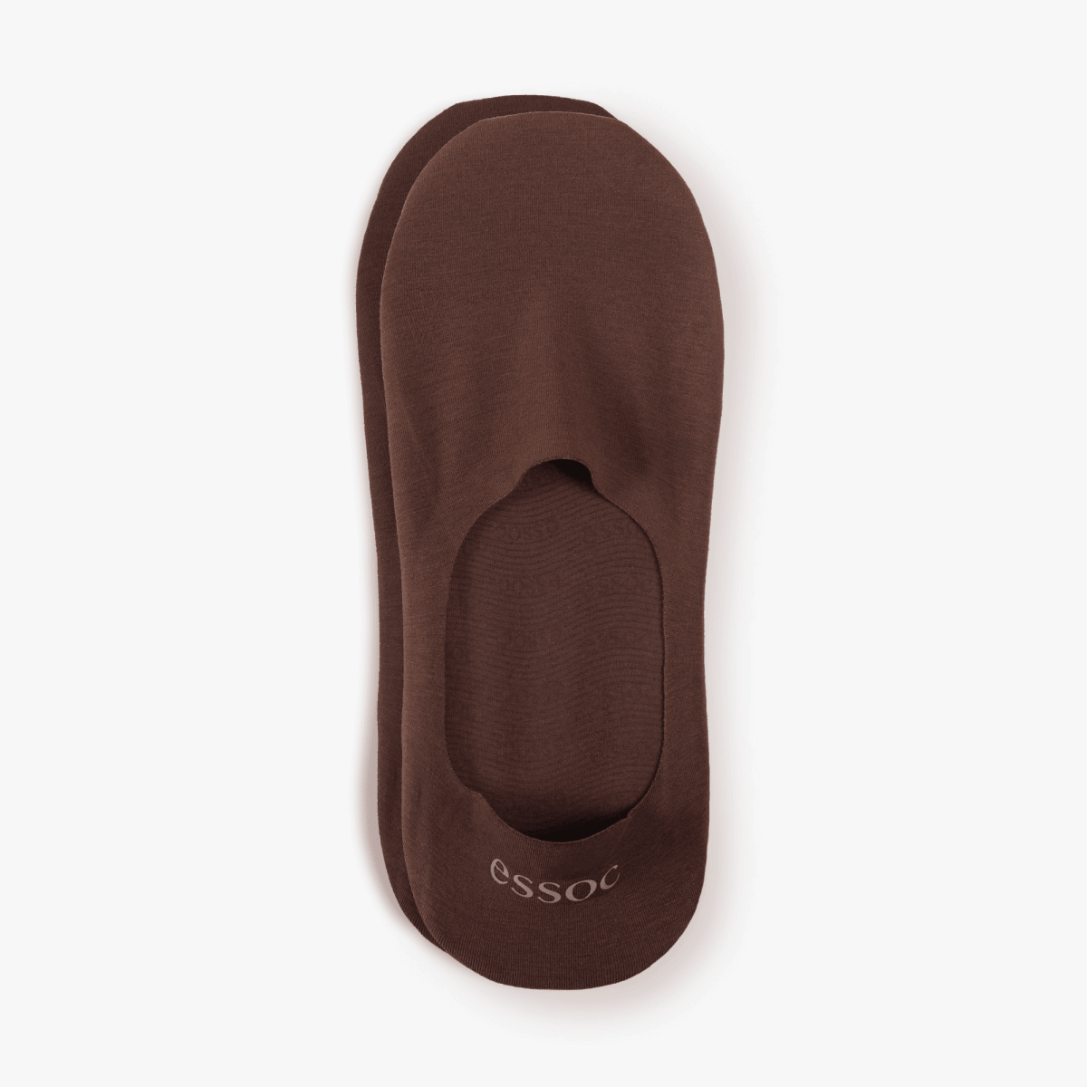 essoc women's and men's brown cotton no show socks