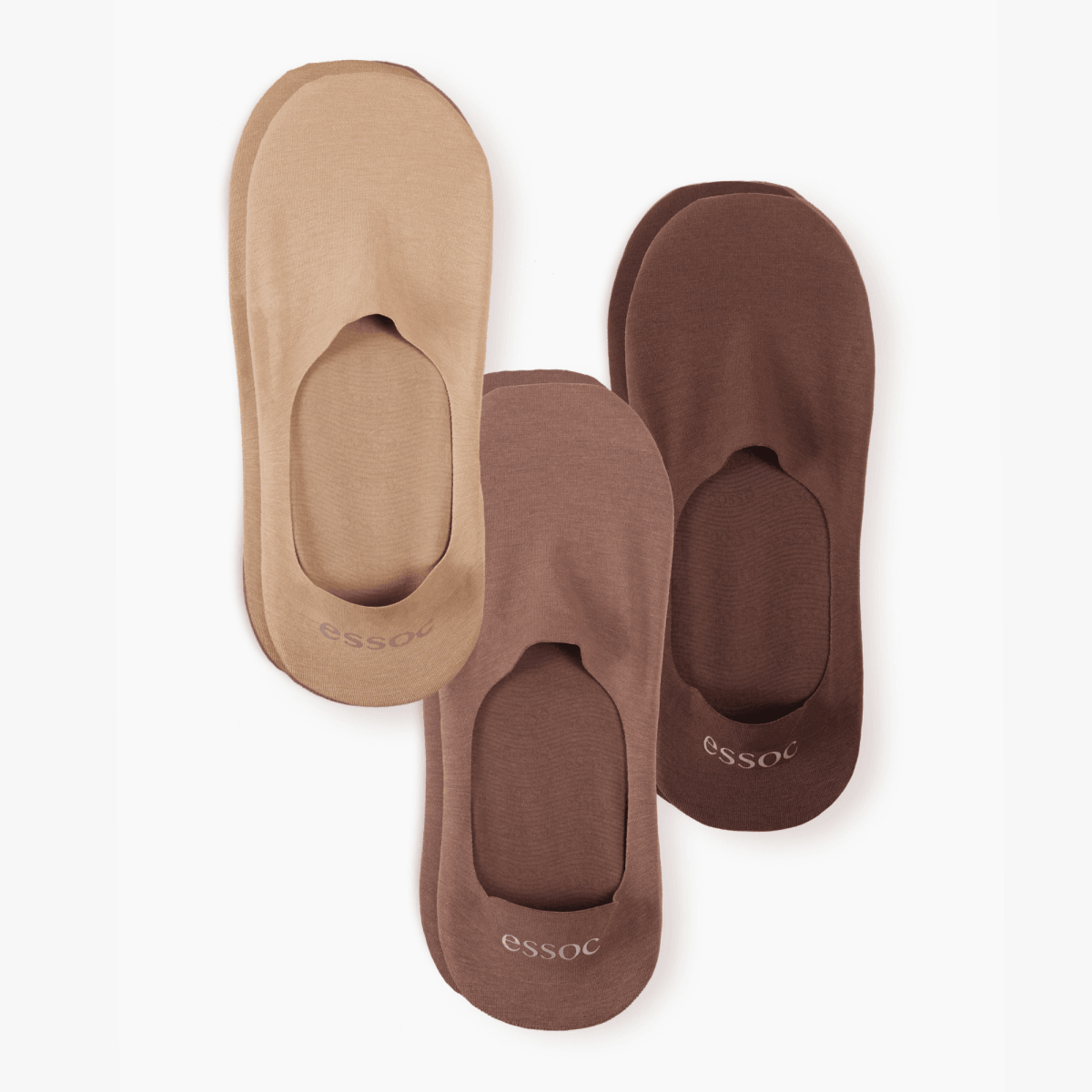 essoc women's and men's cotton no show socks